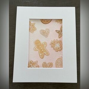 Gingerbread Cookies Painting | Mixed Medium